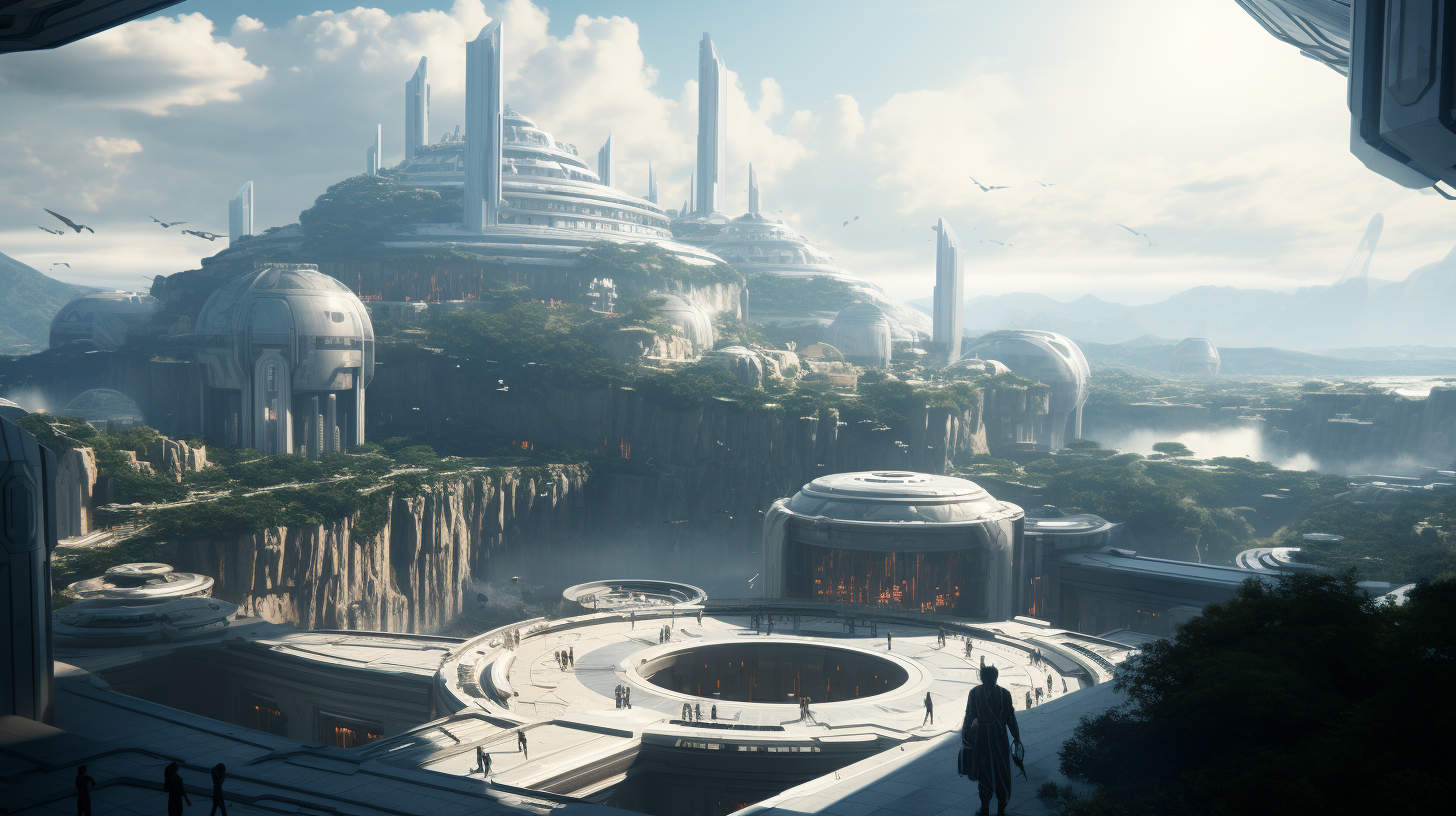 Futurystyczny kompleks biurowy